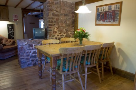 One of the 2 kitchen tables in The Stable Cottage