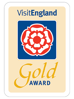 VisitEngland Gold Award sign for Selworthy Cottage