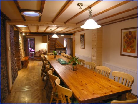 Stable Cottage Dining Room that seats 18-24