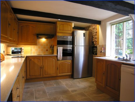 Fully-fitted kitchen in The West Wing Cottage