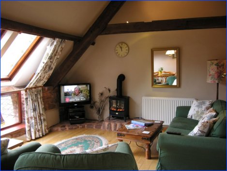 Lounge in Withycombe Cottage